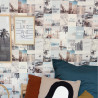 Papier peint intissé Happy Place bleu gris - YOUNG & FREE - Caselio - YNF103346090
