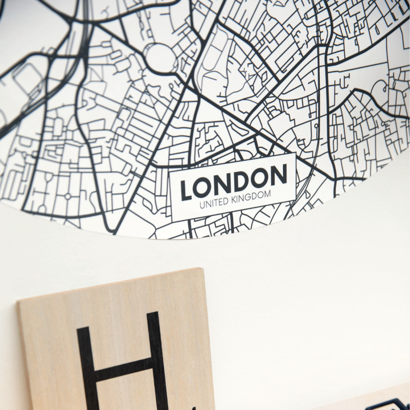Sticker mural rond Fly To London - YOUNG & FREE - Caselio - YNF103440009