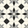 Sol PVC - Lagos 909M carreaux de ciment bleu gris - Optima Feelings BEAUFLOR - rouleau 3M
