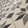 Sol PVC - Lagos 909M carreaux de ciment bleu gris - Optima Feelings BEAUFLOR - rouleau 3M
