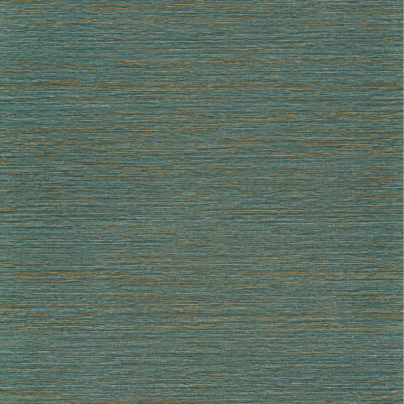 Papier peint uni Malacca vert paon - AVENTURA - Casamance - 74642446