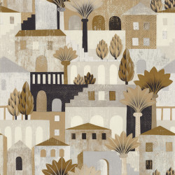 Papier peint Monterosso sable mordoré - AVENTURA - Casamance - 75541732