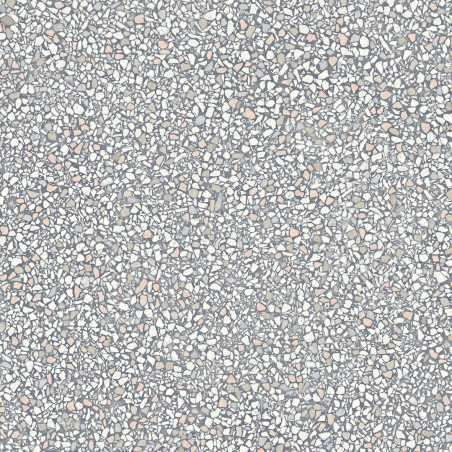 Sol PVC - Bologna 513 terrazzo gris et rose - Texmark IVC - rouleau 4M