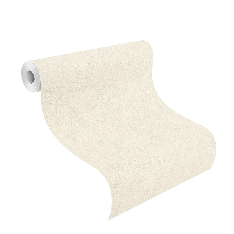 Papier peint intissé structuré uni blanc- Andy Wand Rasch 458015