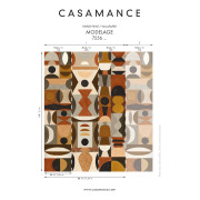 Panoramique Modelage bleu céladon - L'ATELIER - Casamance - 75564282