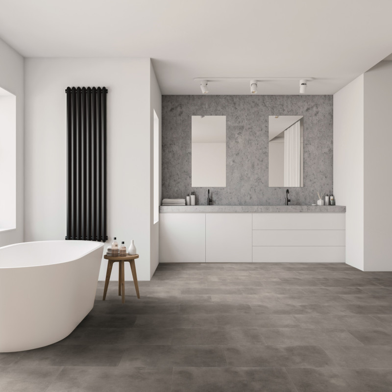 Dalle PVC clipsable sous-couche intégrée - Marble anthracite - Durea l4F KALINAFLOOR