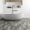 Sol PVC - Seaside Blue parquet vintage - Booster GERFLOR - rouleau 4M