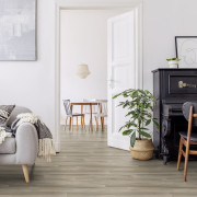 Sol PVC - Empire Blond parquet gris beige - Booster GERFLOR - rouleau 4M