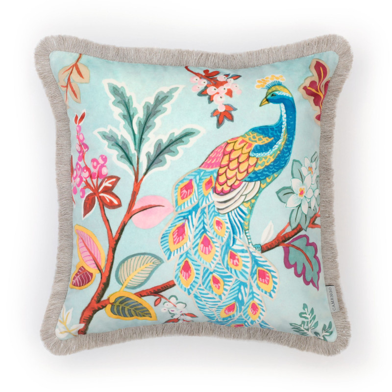 Housse de coussin 45x45 EVA céladon - Camengo Life