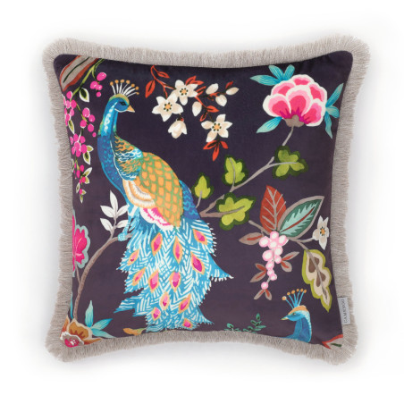 Housse de coussin 45x45 EVA bleu nuit - Camengo Life