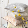 Housse de coussin 45x45 ANGE gris ardoise - Camengo Life