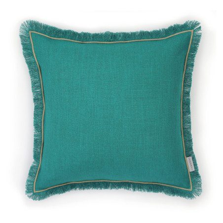 Housse de coussin 45x45 BRUGES émeraude - Camengo Life