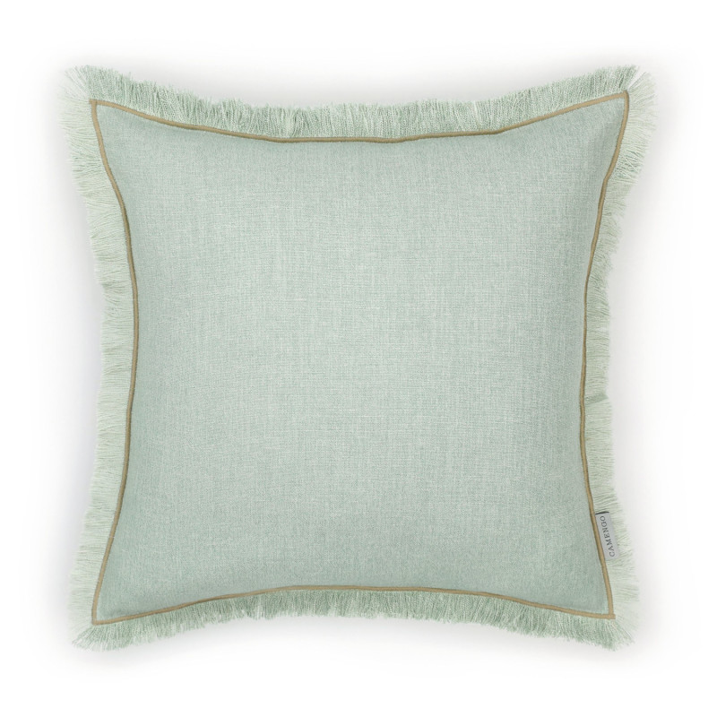 Housse de coussin 45x45 BRUGES céladon - Camengo Life