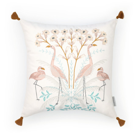 Housse de coussin 45x45 PAISIBLE nude - Camengo Life