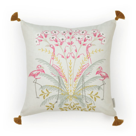 Housse de coussin 45x45 PAISIBLE fuchsia - Camengo Life