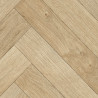 Sol PVC - Alaska 536 parquet chevron bois clair - Texmark IVC - rouleau 4M