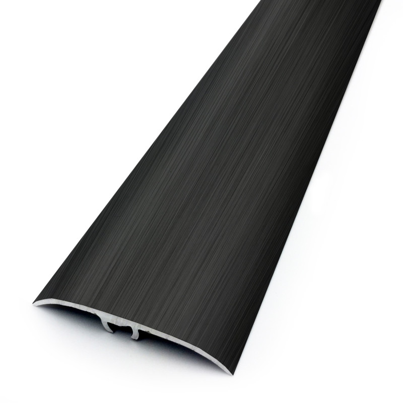 Barre de seuil "Aluminium" brossé noir - 2,70mx41mm - multi-niveaux - Dinafix - DINAC