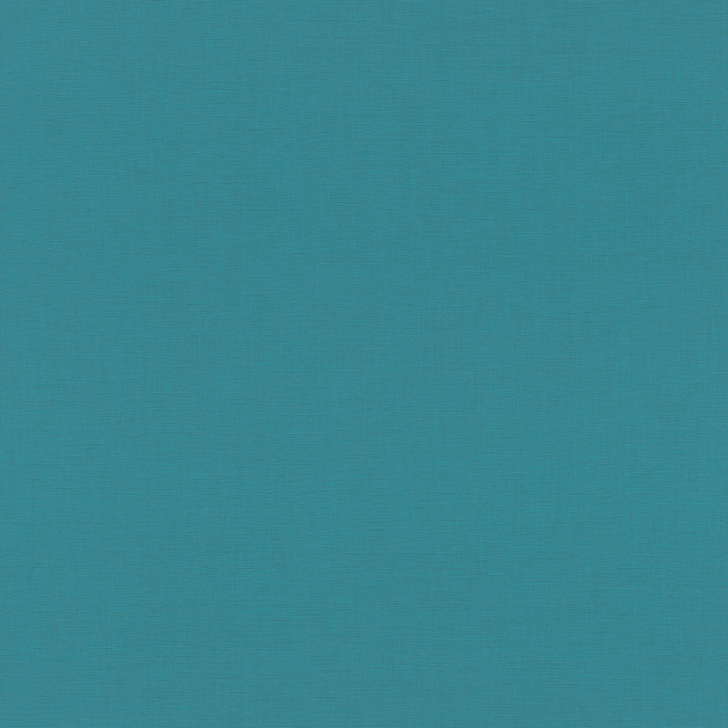 Papier peint vinyle intissé uni DENZO bleu turquoise - Rasch 690729