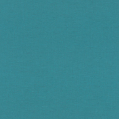 Papier peint vinyle intissé uni DENZO bleu turquoise - Rasch 690729