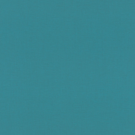 Papier peint vinyle intissé uni DENZO bleu turquoise - Rasch 690729