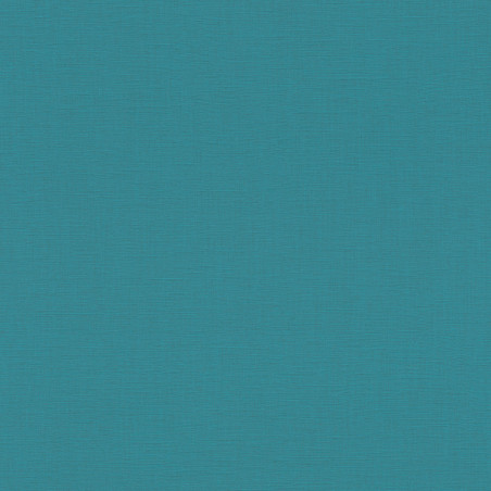 Papier peint vinyle intissé uni DENZO bleu turquoise - Rasch 690729