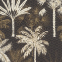 Papier peint vinyle intissé MARRAKECH noir et doré - Rasch 691306