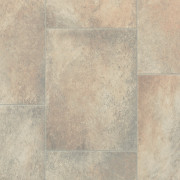 Sol PVC - Lara 7409 carrelage marron / beige - Turbo BEAUFLOR - rouleau 3M