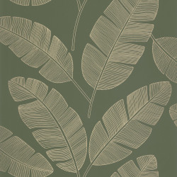 Papier peint Moonlight banana tree vert kaki - GREEN & CO - Caselio - GCO101107142