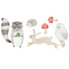 Stickers Décor Pré-encollé Animals Forest Naturel - ONCE UPON A TIME - Casadeco - OUAT88579023