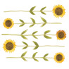 Stickers adhésif Décor Pré-encollé Tournesol Sunflower Jaune Soleil - ONCE UPON A TIME - Casadeco - OUAT88602764