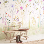 Panoramique intissé The Garden Small World Bouquet 400x280 cm Full_M - ONCE UPON A TIME - Casadeco - OUAT88557811