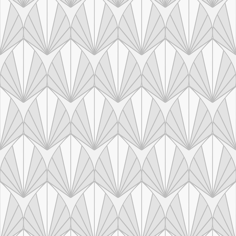 Papier peint Coquilles grises blanches et paillettes - EDEN  - Ugepa - M58900