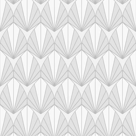 Papier peint Coquilles grises blanches et paillettes - EDEN  - Ugepa - M58900