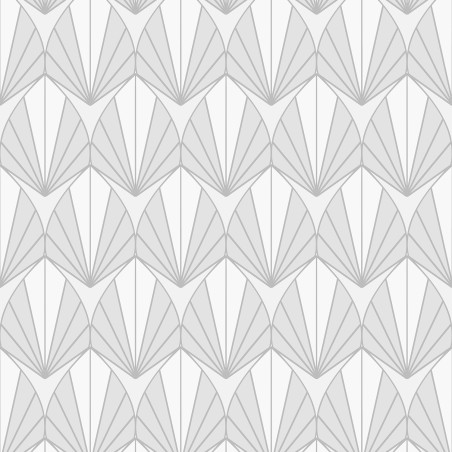 Papier peint Coquilles grises blanches et paillettes - EDEN  - Ugepa - M58900