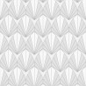 Papier peint Coquilles grises blanches et paillettes - EDEN  - Ugepa - M58900