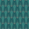 Papier peint Coquilles vert émeraude et or - EDEN  - Ugepa - M58904