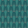 Papier peint Coquilles vert émeraude et or - EDEN  - Ugepa - M58904