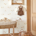 Papier Peint intissé Companions Of The Farm terracotta - ONCE UPON A TIME - Casadeco - OUAT88372658