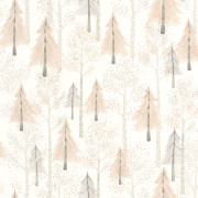 Papier Peint intissé Walk In The Forest beige nude - ONCE UPON A TIME - Casadeco - OUAT88241732
