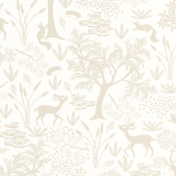 Papier Peint intissé Poetic Forest naturel - ONCE UPON A TIME - Casadeco - OUAT88261157