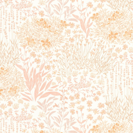 Papier Peint intissé Flowered Grove rose nude - ONCE UPON A TIME - Casadeco - OUAT88304419