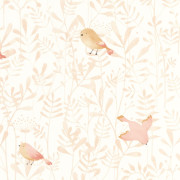 Papier Peint intissé Flying Bird rose nude - ONCE UPON A TIME - Casadeco - OUAT88314120