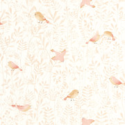 Papier Peint intissé Flying Bird rose nude - ONCE UPON A TIME - Casadeco - OUAT88314120