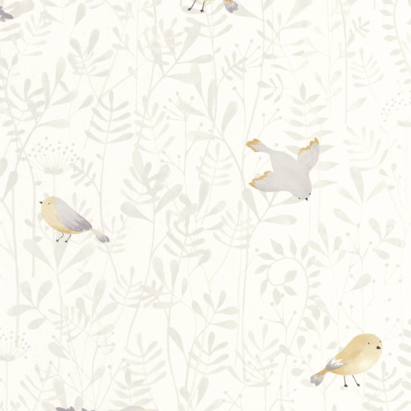 Papier Peint intissé Flying Bird naturel - ONCE UPON A TIME - Casadeco - OUAT88319021