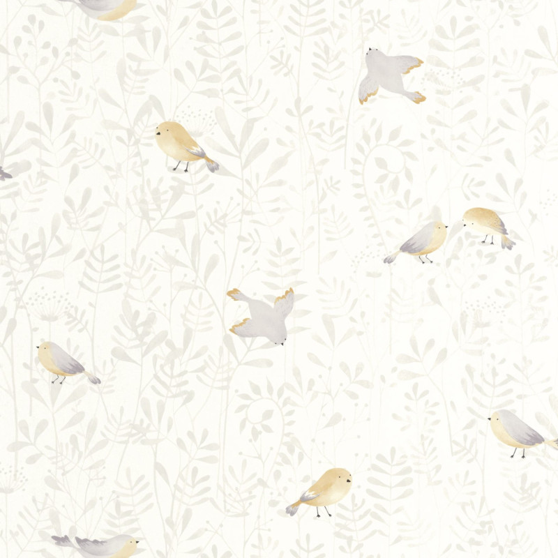 Papier Peint intissé Flying Bird naturel - ONCE UPON A TIME - Casadeco - OUAT88319021