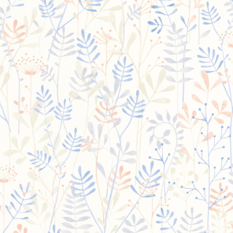 Papier Peint intissé Wild Garden bleu ciel - ONCE UPON A TIME - Casadeco - OUAT88326782
