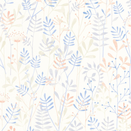 Papier Peint intissé Wild Garden bleu ciel - ONCE UPON A TIME - Casadeco - OUAT88326782