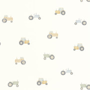 Papier Peint intissé Vintage Tracteur naturel - ONCE UPON A TIME - Casadeco - OUAT88361974