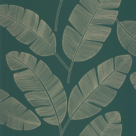 Papier Peint intissé moonlight banana tree vert sapin - GREEN & CO - Caselio - GCO101107251