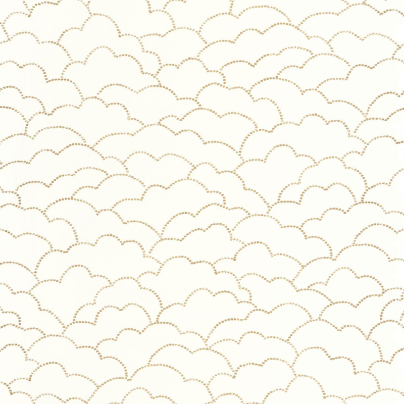 Papier peint Cosmos blanc et or - MOONLIGHT 2 - Caselio - MLGT104370224